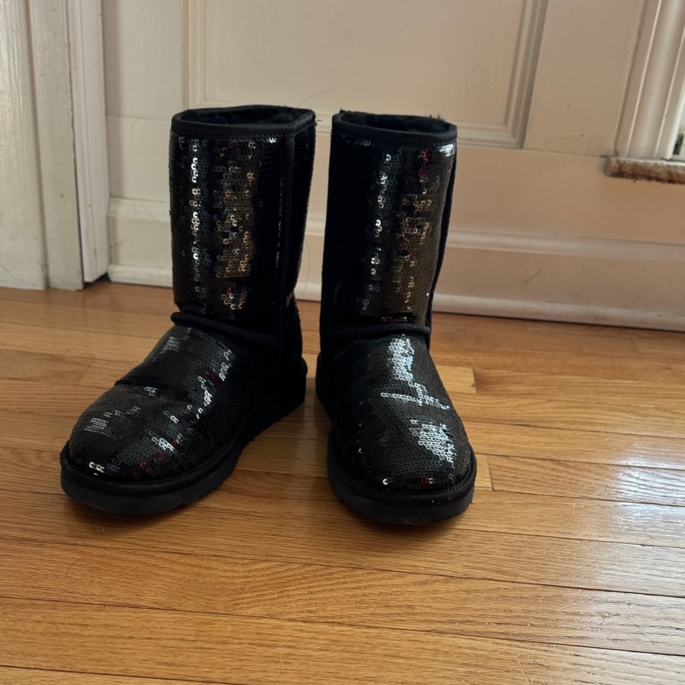 UGG Black Sequin Boots